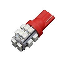 10 x T10 W5W 2825 192 194 168 501158 Red 20SMD LED Side Wedge Light Bulb DC 12V