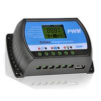 10A 12V/24V Solar Panel Charger Controller Battery Regulator With USB LCD PWM