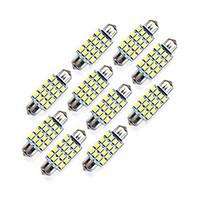 10pcs 39mm 162835 smd led car light bulb white light dc12v