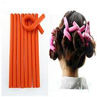 10 pcsset soft hair curler roller curl hair bendy rollers diy magic ha ...