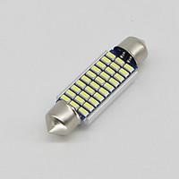 10x Festoon 42mm 30 3014 WHITE Car Interior LED No-polar 12V Dome Map Light Bulb