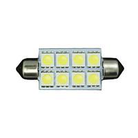 10 x pure white 42mm 5050 festoon dome map interior led light bulb 211 ...