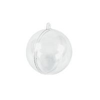 108 Assorted Two-Part Fillable Plastic Christmas Baubles