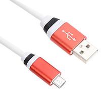 100cm micro usb aluminum cable for htcxiaomihuaweipurple blue silver r ...