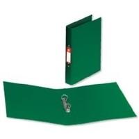 10 x 5 star ring binder pvc 2 o ring size 25mm a4 green pack of 10