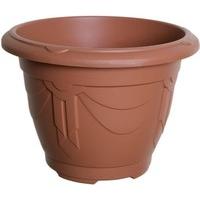 10 x 43cm round venetian plant pot terracotta planter outdoor indoor d ...