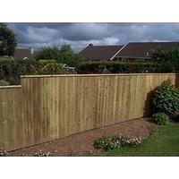 10 pack Feather Edge Fencing Treated Wood Close Board 150mm (6)