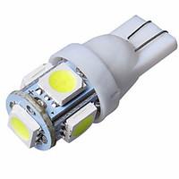 10pcs 1w 5smd t10 5050 car led auto lamp xenon light bulbs 12v