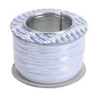 100m Roll of White 1/0.8mm Single Solid Cable