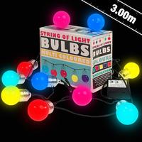 10 LED Battery Operated String of Light Bulbs