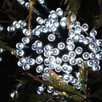 100 white led solar lights