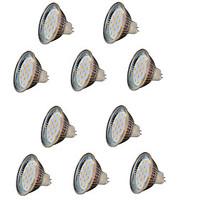 10pcs mr16 18 smd 2835 300lm dc12v warm white decorative led spotlight