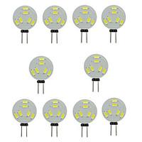 10PCS G4 6LED SMD5730 200-300LM Warm White/White Decorative DC12V LED Bi-pin Lights