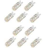 10PCS G9 58LED SMD3014 450LM Warm White/White /Natural White Decorative/Waterproof AC110V/220V LED Bi-pin