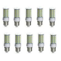 10PCS E14/G9/GU10/E26/E27/B22 69SMD 5730 850-950LM Warm White/White Decorative/Waterproof LED Corn Lights
