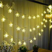 100-LED 10M Snow Light Waterproof Plug Outdoor Christmas Holiday Decoration Light LED String Light