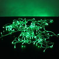 10M 100-LED Green Light 8 Sparking Modes Christmas String Fairy Lamp (220V)