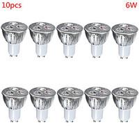 10pcs 6W GU10/E27 500LM Warm/Cool Light Lamp LED Spot Lights(85-265V)