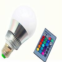 10w e27 rgb led bulb light ac85 265v remote control lamp