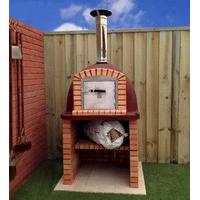 1000mm - 1000mm Insulated Outdoor Wood Fired Pizza Oven + Free Oven Tool Set