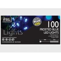 100 Frosted Blue LED Fairy Lights With 8 Functions On 5m Wire