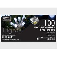 100 Frosted White LED Fairy Lights With 8 Functions On 5m Wire