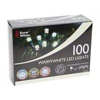 100 Warm White LED Multi Function Christmas Lights.