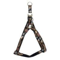 10mm x 260-400mm Black Pirate Dog Harness