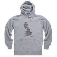 100 climbs map hoodie