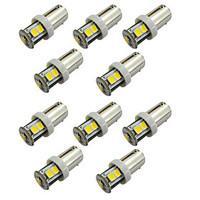 10pcs BAX9S H6W 7SMD 2835 Reading light warm white / white DC12V