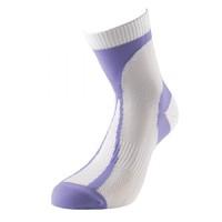 1000 Mile Tactel Race Ladies Running Socks - White/Purple, UK 6 - 8.5