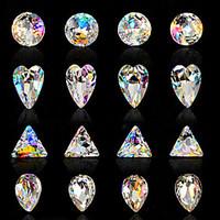 10PCS Nail Art luxury Seven color iridescence alien AB diamond 16 Style Optional