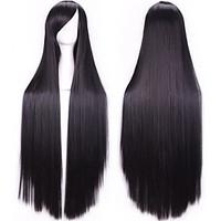 100 Cm Harajuku Anime Cosplay Wigs Young Long Straight Synthetic Hair Wig Bangs Blonde Costume Party Wigs