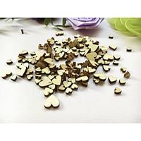 100PCS Mini Wooden Heart 6MM 8MM 10MM 12MM Mixed Hearts Wedding Baby Bridal Shower Table Confetti Scatters