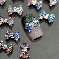 10Pcs Nail Art Act The Role Ofing Is Tasted Set Auger Colours Bowknot