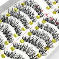 10 Pairs False Eyelashes Fake Lashes Individual Lash Luster Lash Extensions High Quality Clear Strip Lash