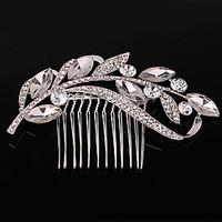 106 cm Hair Combs with Butterfly Leaf Crystal for Lady Women Wedding Party Headpiece Hair Jewelry