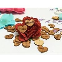100PCS Pretty Cute Wooden Table Confetti Baby Shower Birthday Party Decoration