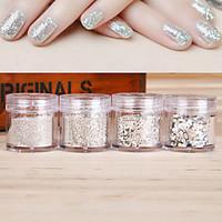 10G/PCS Nail art Act The Role Ofing Is Tasted Sterling Silver Sequins Flash Powder