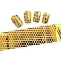 10pcs 100cmx4cm Gold Glitter Nail Foil Sticker DIY Beauty Nail Decorations Sticker STZXK01-49