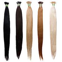 100 human hair extensions i tips 18inch 25g 50 strands straight hair