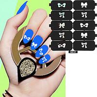 10PCS DIY Hollow Shape Manicure Nail Stickers Nail Art Manicure Template Image Stamp