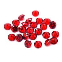 10PCS Nail Art Zircon Rhinestones 4mm Circle Decoration(Assorted Colors)