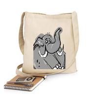 100 cotton shoulder bag / elephant