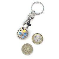 100 x personalised trolley coin keyring national pens