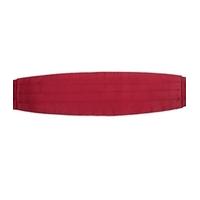 100% Silk Burgundy Plain Cummerbund