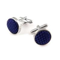 100% Silk Purple Cufflinks