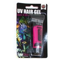 10ml Pink Paintglow Uv Neon Hair Gel In Blister Pack