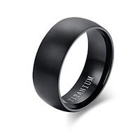 100% Titanium Rings For Men 8mm Cool Black Men\' Ring Jewelry Wedding Engagement Male Gift Aliexpress sales TR-001