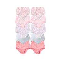 10 Pack Full Fit Pink Butterfly Briefs